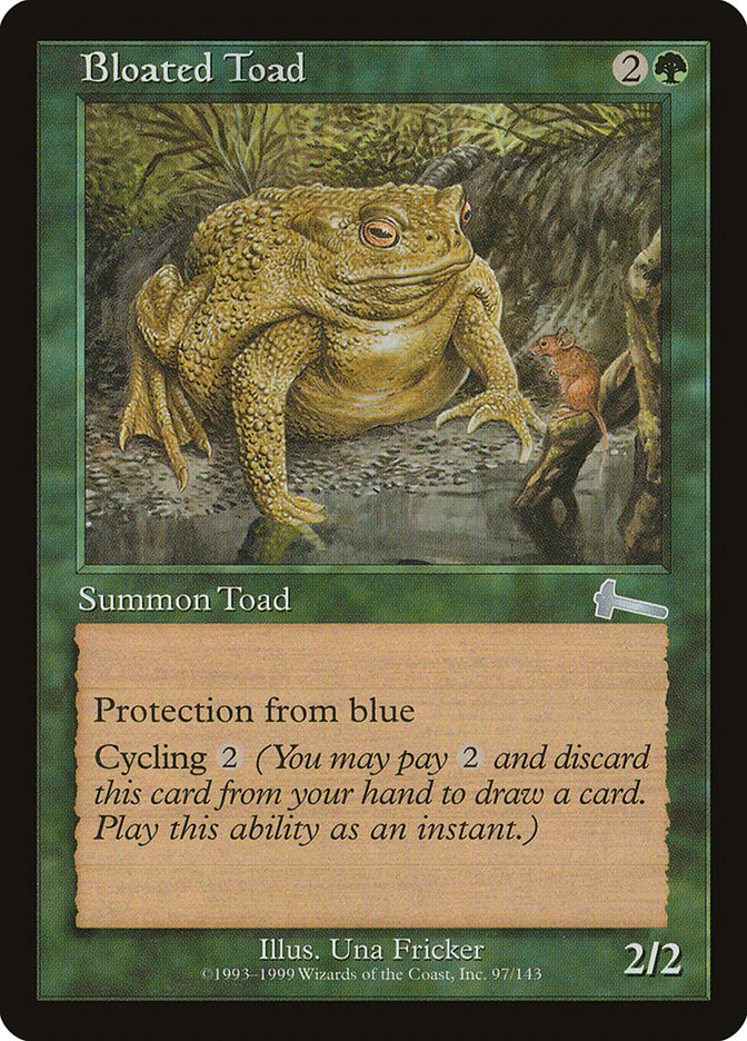 Bloated Toad [Urza's Legacy] MTG Single Magic: The Gathering    | Red Claw Gaming