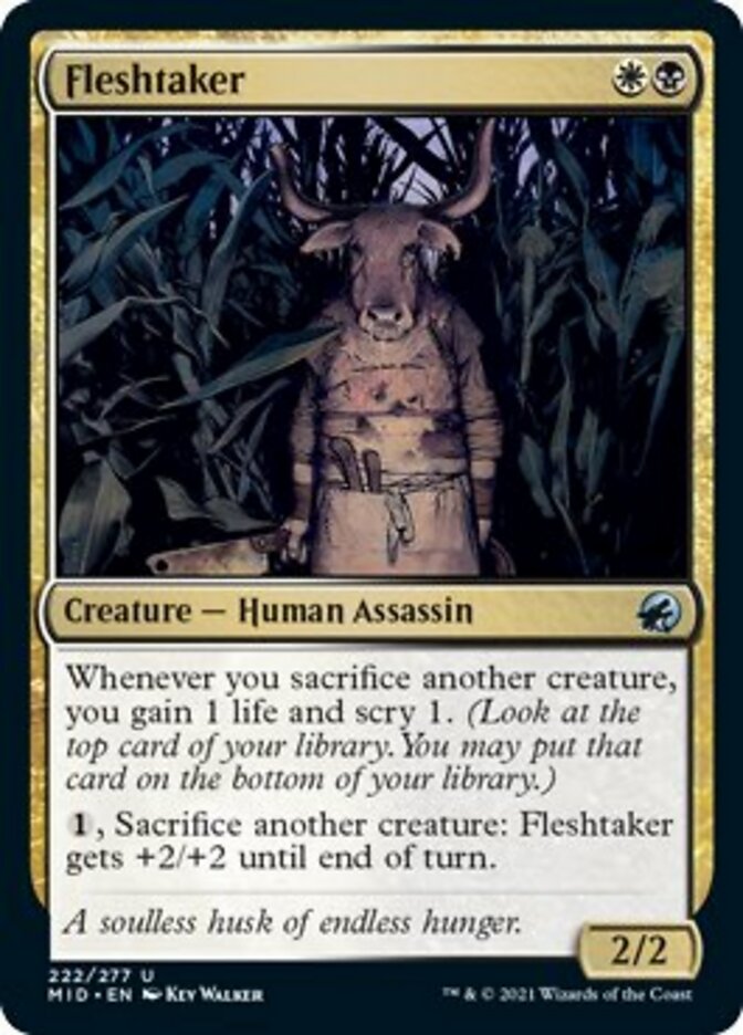 Fleshtaker [Innistrad: Midnight Hunt] MTG Single Magic: The Gathering    | Red Claw Gaming
