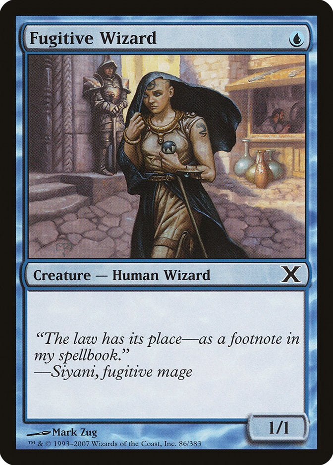 Fugitive Wizard [Tenth Edition] MTG Single Magic: The Gathering    | Red Claw Gaming