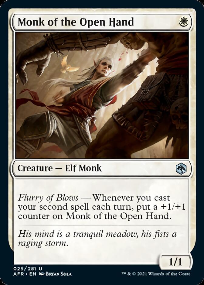 Monk of the Open Hand [Dungeons & Dragons: Adventures in the Forgotten Realms] MTG Single Magic: The Gathering    | Red Claw Gaming