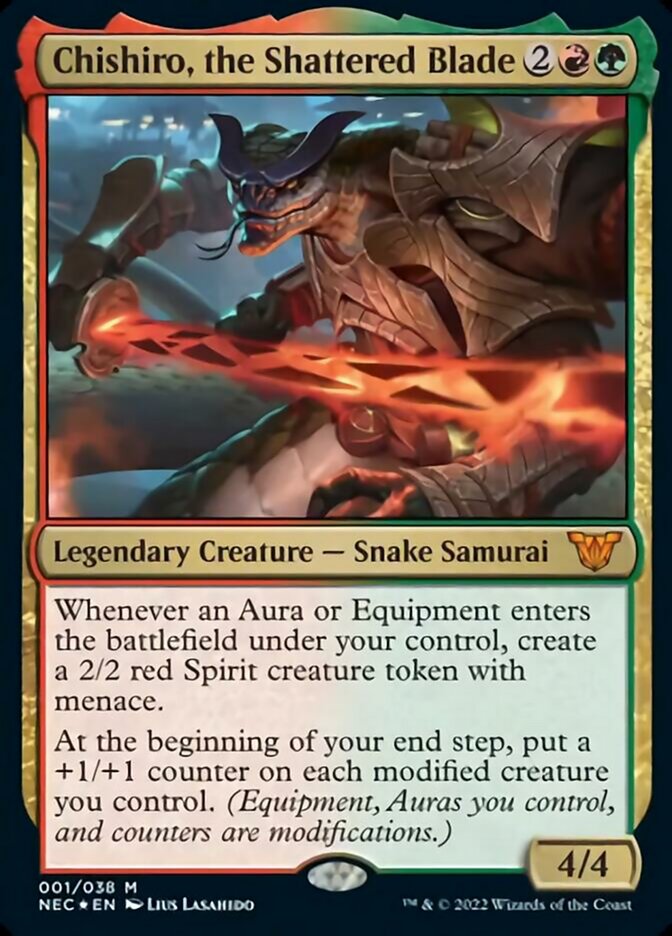 Chishiro, the Shattered Blade [Kamigawa: Neon Dynasty Commander] MTG Single Magic: The Gathering    | Red Claw Gaming