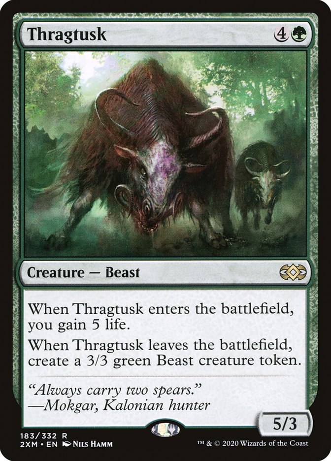 Thragtusk [Double Masters] MTG Single Magic: The Gathering    | Red Claw Gaming