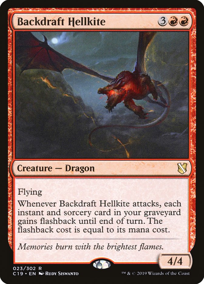 Backdraft Hellkite [Commander 2019] MTG Single Magic: The Gathering    | Red Claw Gaming
