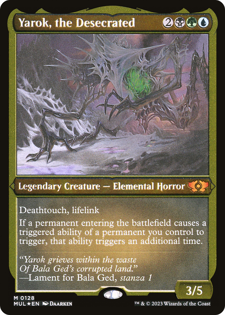 Yarok, the Desecrated (Foil Etched) [Multiverse Legends] MTG Single Magic: The Gathering    | Red Claw Gaming