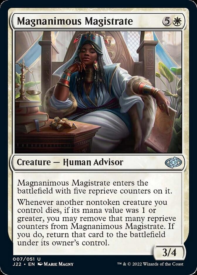 Magnanimous Magistrate [Jumpstart 2022] MTG Single Magic: The Gathering    | Red Claw Gaming
