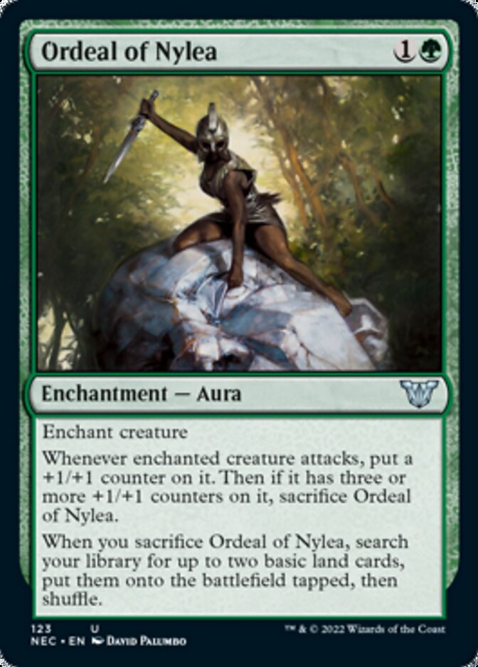 Ordeal of Nylea [Kamigawa: Neon Dynasty Commander] MTG Single Magic: The Gathering    | Red Claw Gaming