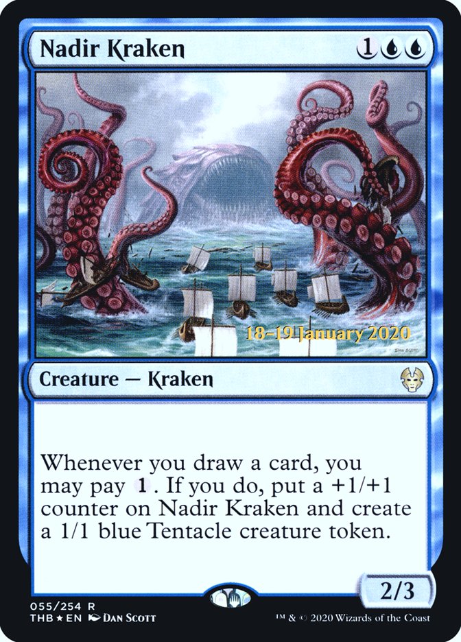 Nadir Kraken [Theros Beyond Death Prerelease Promos] MTG Single Magic: The Gathering    | Red Claw Gaming