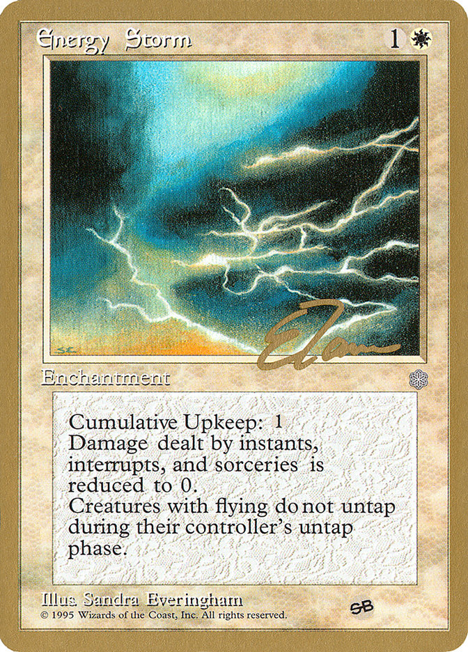 Energy Storm (Eric Tam) (SB) [Pro Tour Collector Set] MTG Single Magic: The Gathering    | Red Claw Gaming