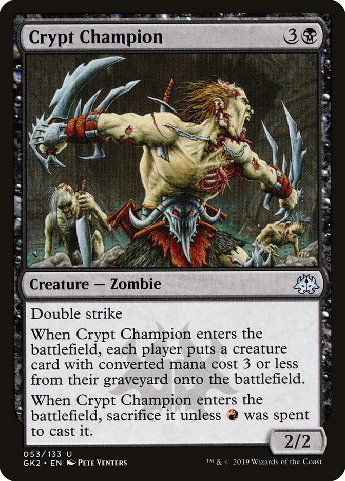 Crypt Champion [Ravnica Allegiance Guild Kit] MTG Single Magic: The Gathering    | Red Claw Gaming