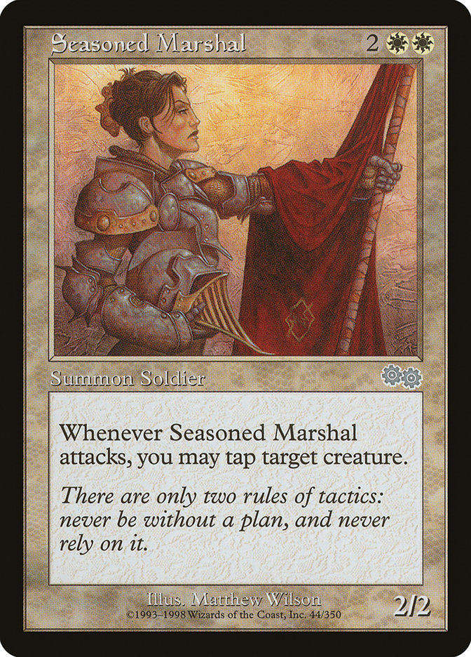 Seasoned Marshal [Urza's Saga] MTG Single Magic: The Gathering    | Red Claw Gaming