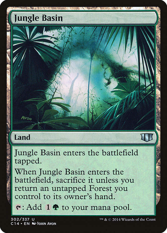 Jungle Basin [Commander 2014] MTG Single Magic: The Gathering    | Red Claw Gaming