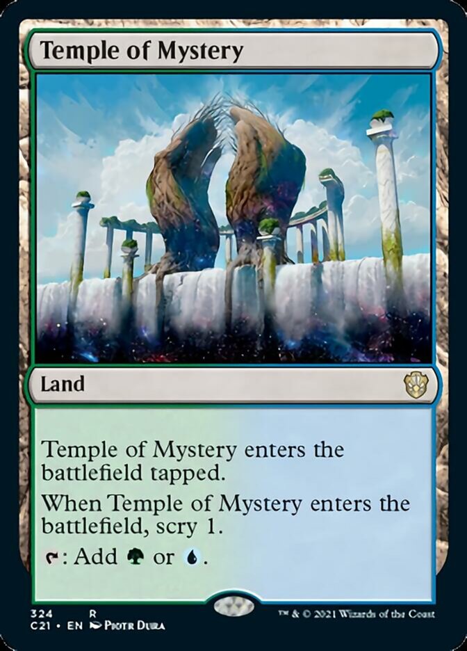 Temple of Mystery [Commander 2021] MTG Single Magic: The Gathering    | Red Claw Gaming