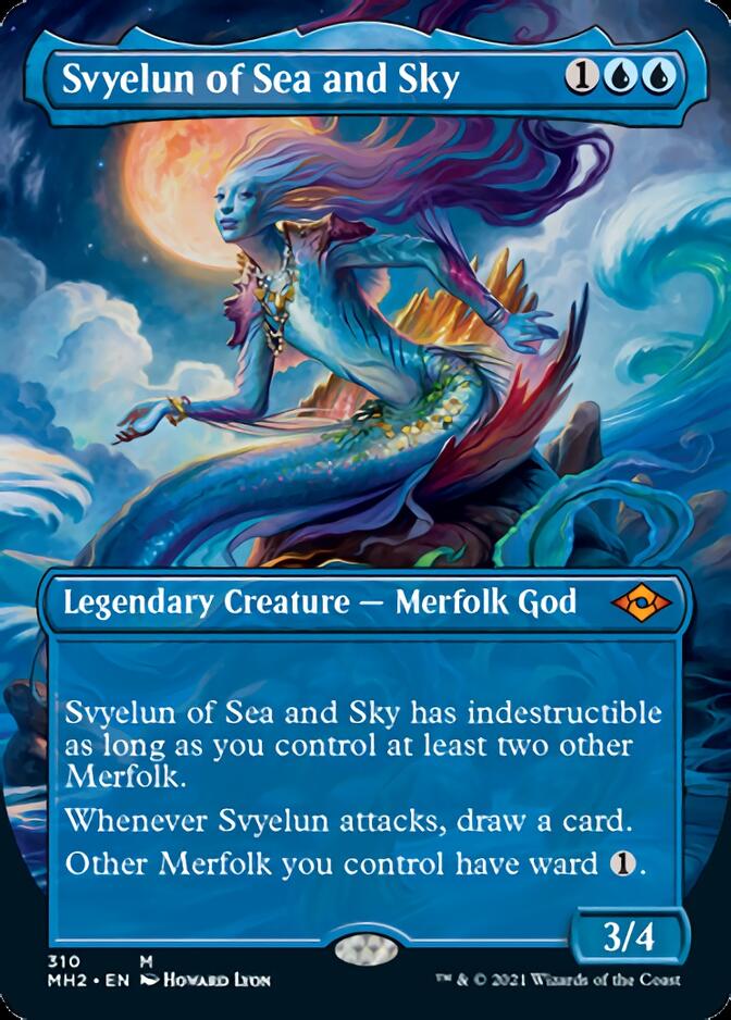 Svyelun of Sea and Sky (Borderless Alternate Art) [Modern Horizons 2] MTG Single Magic: The Gathering    | Red Claw Gaming