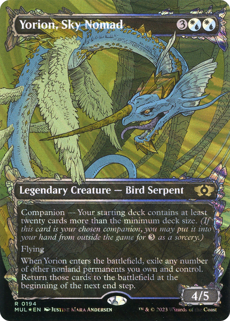 Yorion, Sky Nomad (Halo Foil) [Multiverse Legends] MTG Single Magic: The Gathering    | Red Claw Gaming
