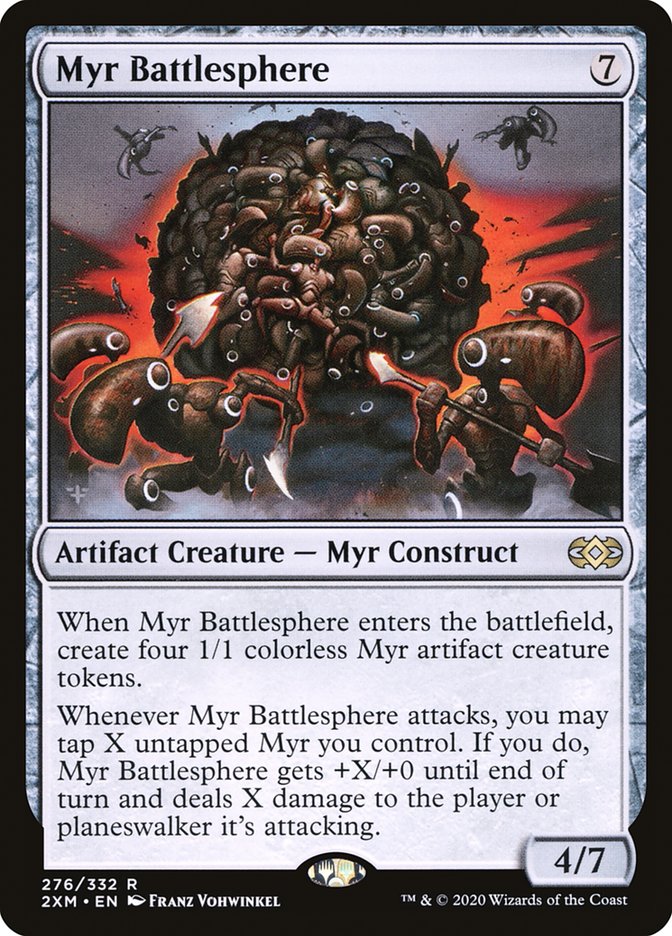 Myr Battlesphere [Double Masters] MTG Single Magic: The Gathering    | Red Claw Gaming