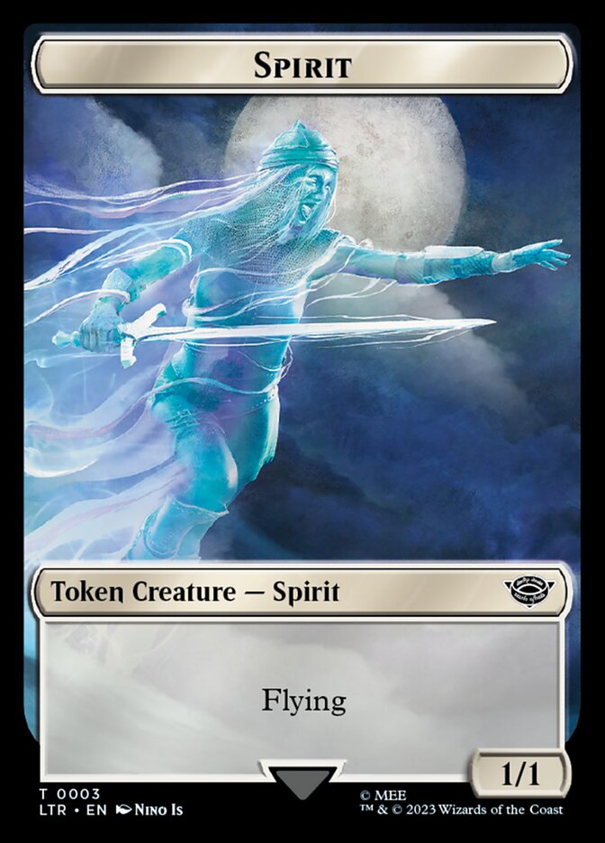 Spirit Token [The Lord of the Rings: Tales of Middle-Earth Tokens] MTG Single Magic: The Gathering    | Red Claw Gaming