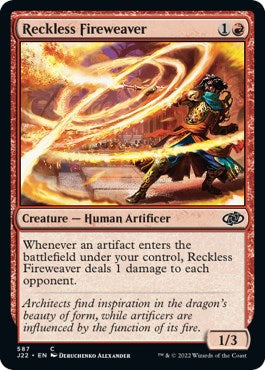 Reckless Fireweaver [Jumpstart 2022] MTG Single Magic: The Gathering    | Red Claw Gaming