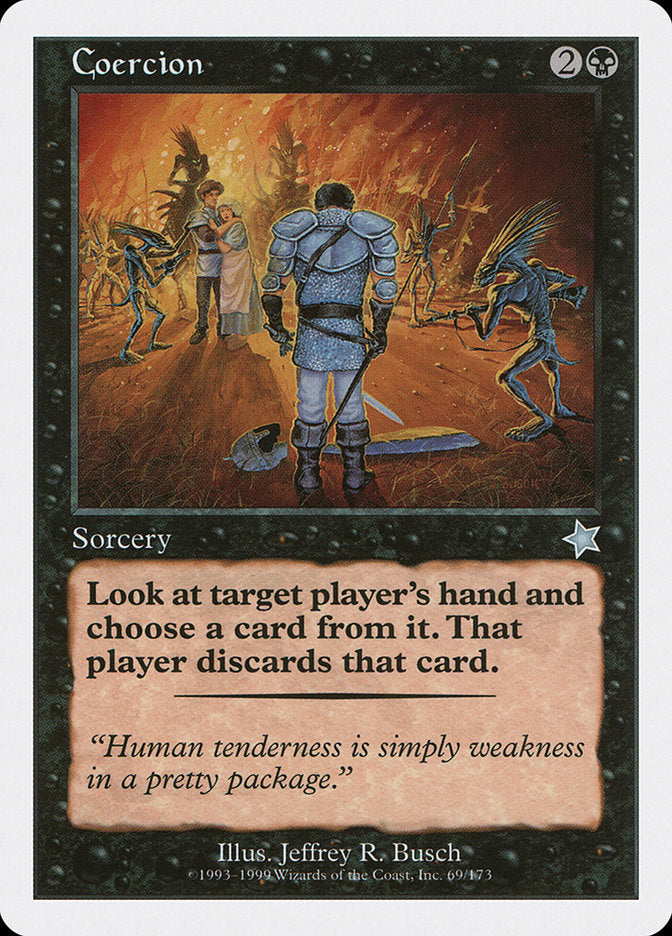 Coercion [Starter 1999] MTG Single Magic: The Gathering    | Red Claw Gaming