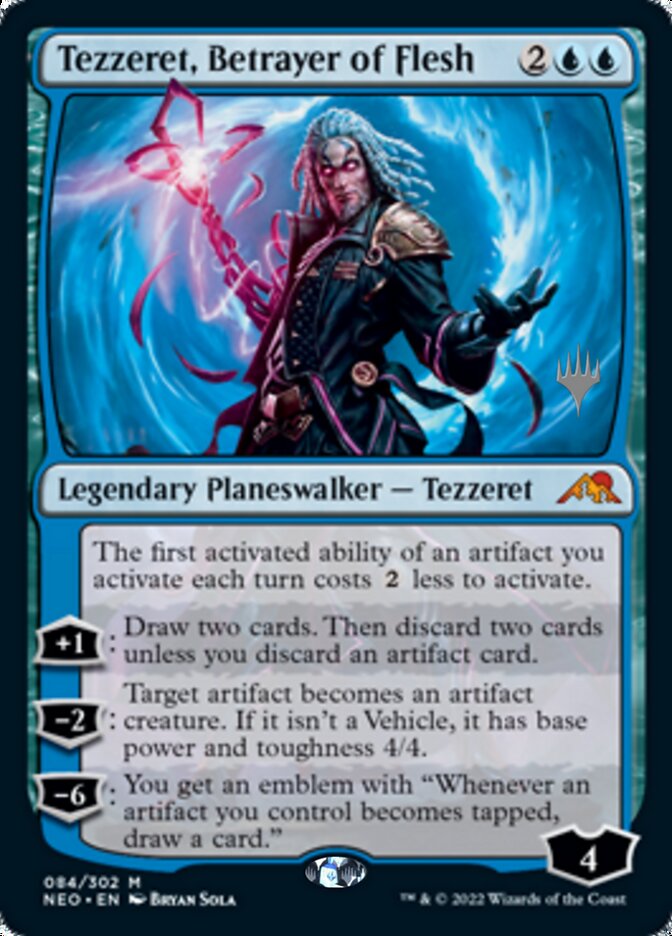 Tezzeret, Betrayer of Flesh (Promo Pack) [Kamigawa: Neon Dynasty Promos] MTG Single Magic: The Gathering    | Red Claw Gaming