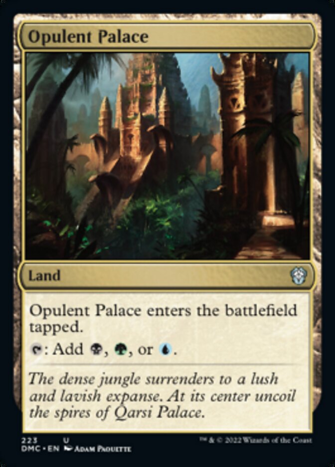 Opulent Palace [Dominaria United Commander] MTG Single Magic: The Gathering    | Red Claw Gaming