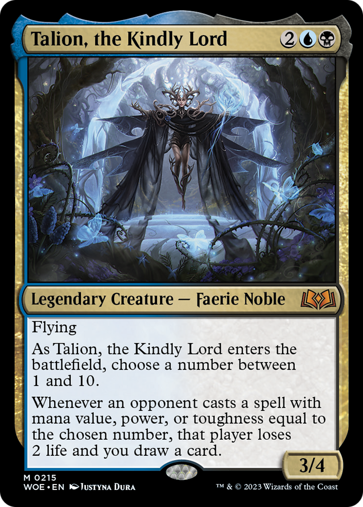 Talion, the Kindly Lord [Wilds of Eldraine] MTG Single Magic: The Gathering    | Red Claw Gaming