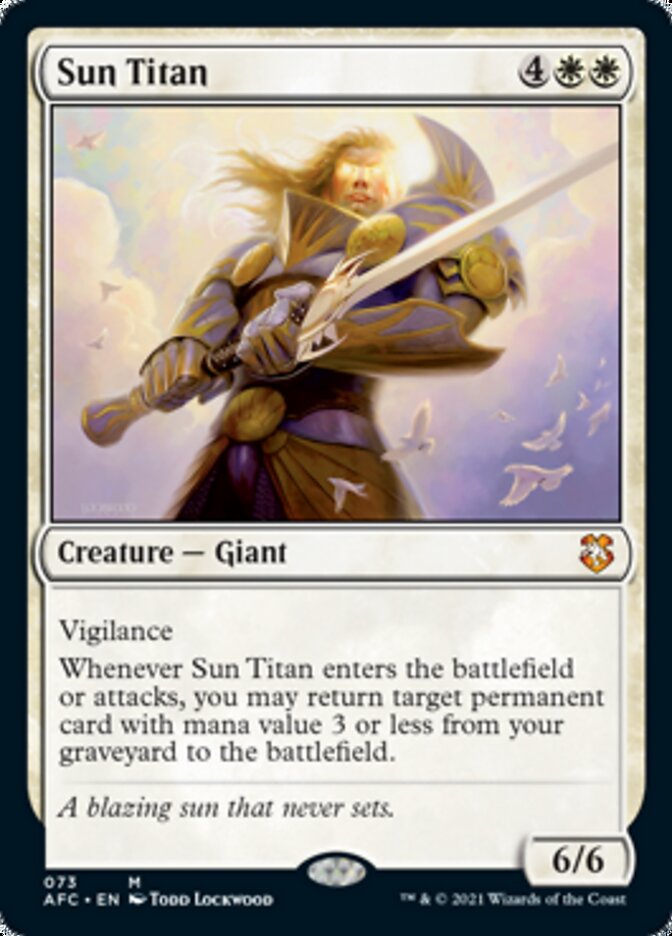 Sun Titan [Dungeons & Dragons: Adventures in the Forgotten Realms Commander] MTG Single Magic: The Gathering    | Red Claw Gaming