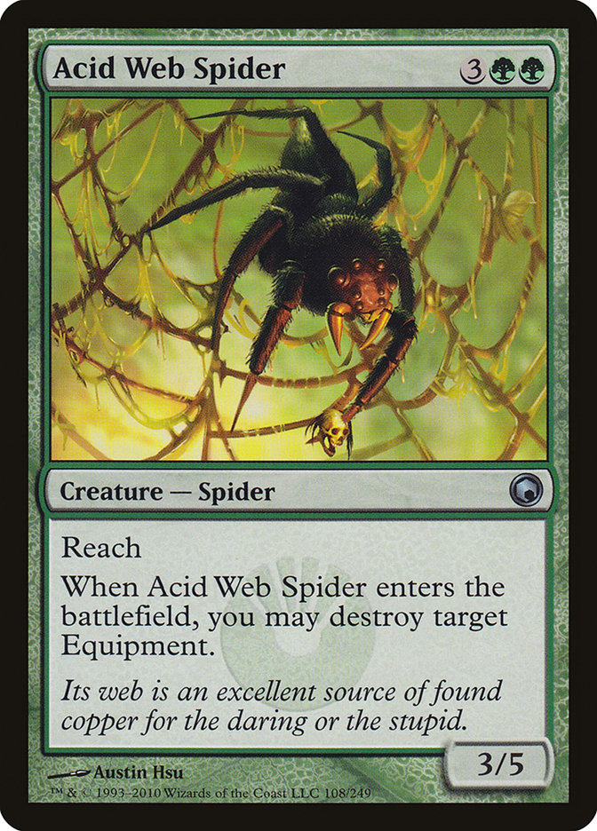 Acid Web Spider [Scars of Mirrodin] MTG Single Magic: The Gathering    | Red Claw Gaming