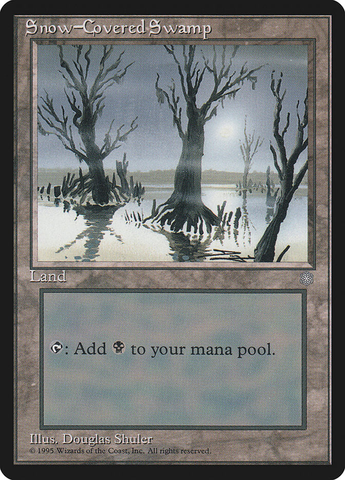 Snow-Covered Swamp [Ice Age] MTG Single Magic: The Gathering    | Red Claw Gaming