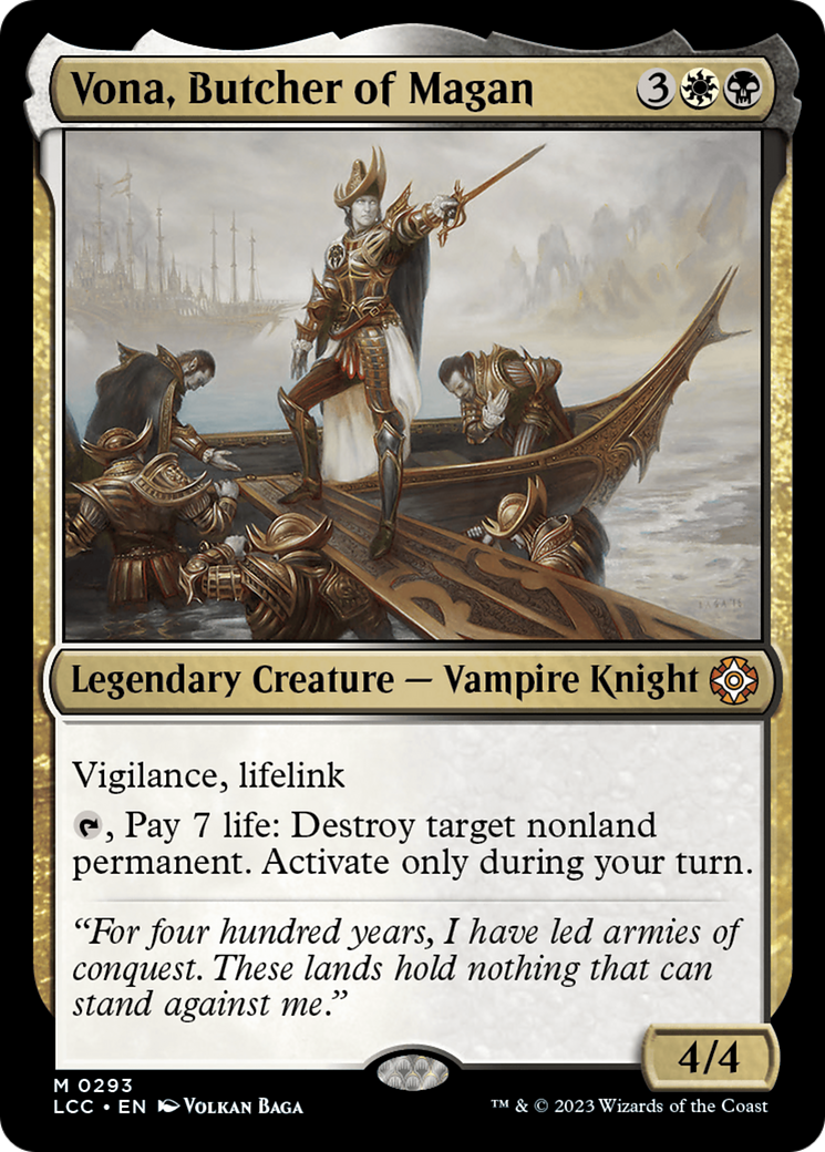 Vona, Butcher of Magan [The Lost Caverns of Ixalan Commander] MTG Single Magic: The Gathering    | Red Claw Gaming