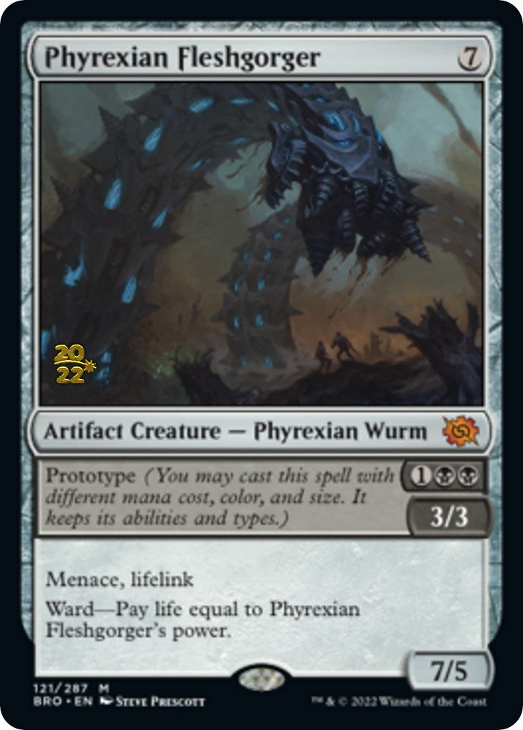 Phyrexian Fleshgorger [The Brothers' War Prerelease Promos] MTG Single Magic: The Gathering    | Red Claw Gaming