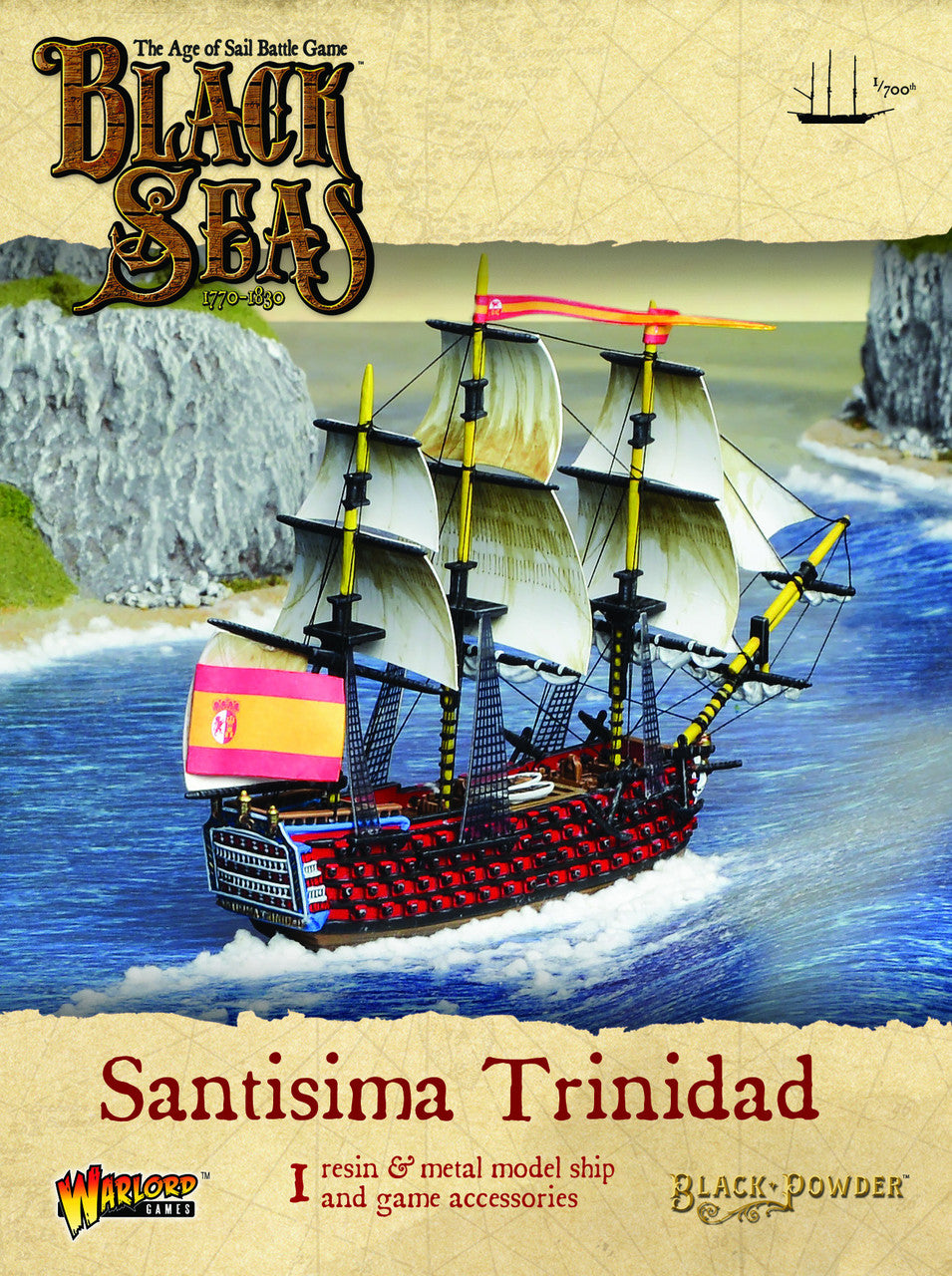 Black Seas Santisima Trinidad Black Seas Warlord Games    | Red Claw Gaming