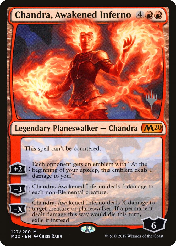 Chandra, Awakened Inferno (Promo Pack) [Core Set 2020 Promos] MTG Single Magic: The Gathering    | Red Claw Gaming