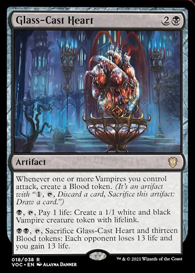 Glass-Cast Heart [Innistrad: Crimson Vow Commander] MTG Single Magic: The Gathering    | Red Claw Gaming