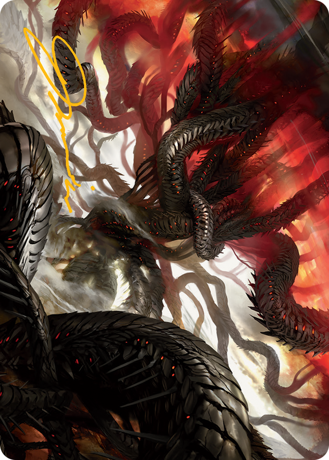 Realmbreaker, the Invasion Tree Art Card (Gold-Stamped Signature) [March of the Machine Art Series] MTG Single Magic: The Gathering    | Red Claw Gaming