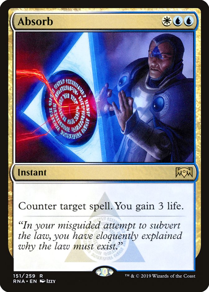 Absorb [Ravnica Allegiance] MTG Single Magic: The Gathering    | Red Claw Gaming