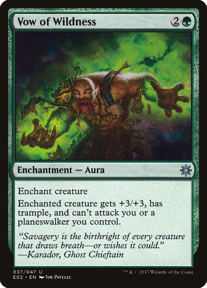 Vow of Wildness [Explorers of Ixalan] MTG Single Magic: The Gathering    | Red Claw Gaming