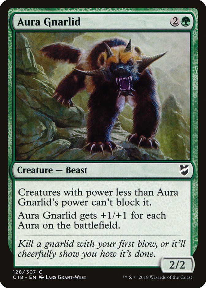 Aura Gnarlid [Commander 2018] MTG Single Magic: The Gathering    | Red Claw Gaming
