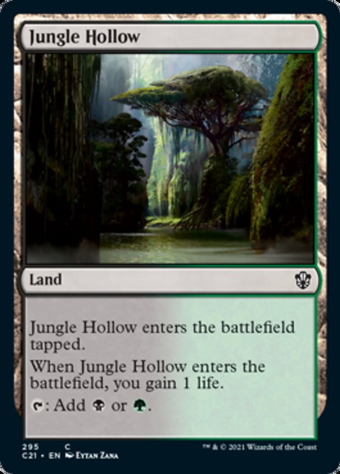 Jungle Hollow [Commander 2021] MTG Single Magic: The Gathering    | Red Claw Gaming