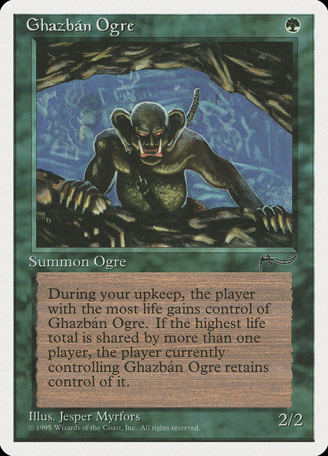 Ghazban Ogre [Chronicles] MTG Single Magic: The Gathering    | Red Claw Gaming
