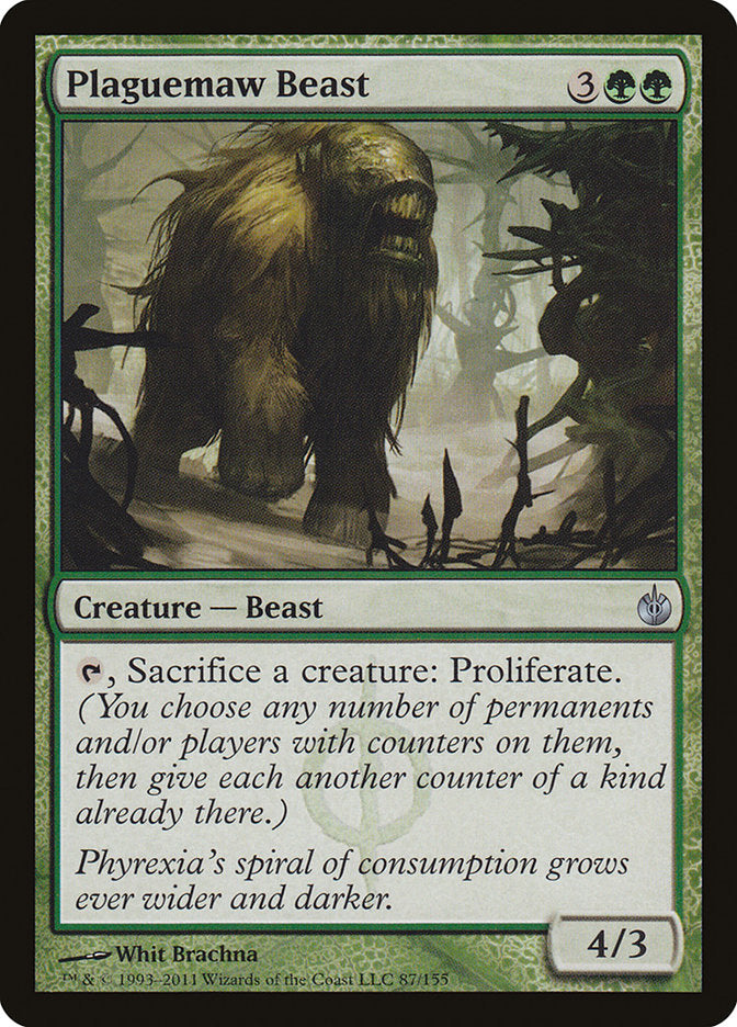 Plaguemaw Beast [Mirrodin Besieged] MTG Single Magic: The Gathering    | Red Claw Gaming
