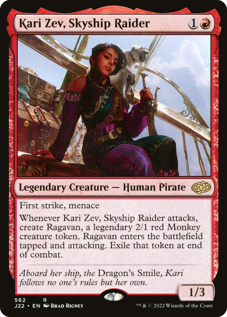 Kari Zev, Skyship Raider [Jumpstart 2022] MTG Single Magic: The Gathering    | Red Claw Gaming