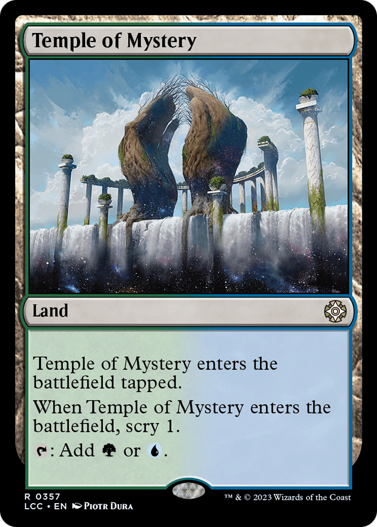 Temple of Mystery [The Lost Caverns of Ixalan Commander] MTG Single Magic: The Gathering    | Red Claw Gaming