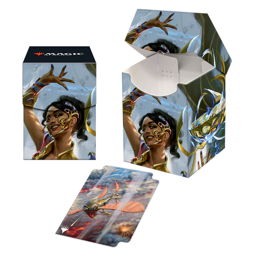 The Brothers' War Saheeli, Filigree Master 100+ Deck Box for Magic: The Gathering Deck Protectors Ultra Pro    | Red Claw Gaming