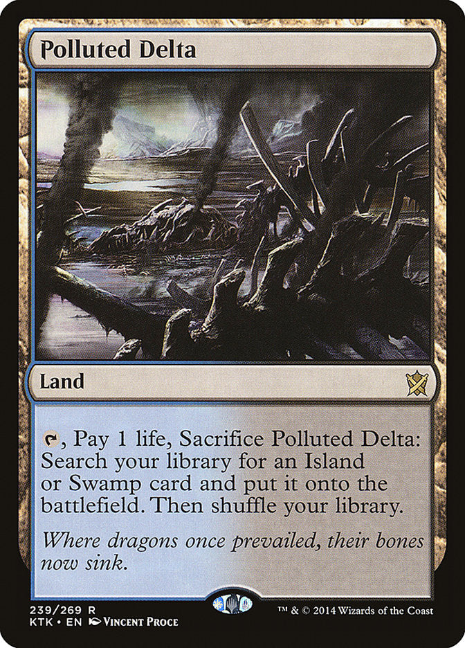 Polluted Delta [Khans of Tarkir] MTG Single Magic: The Gathering    | Red Claw Gaming