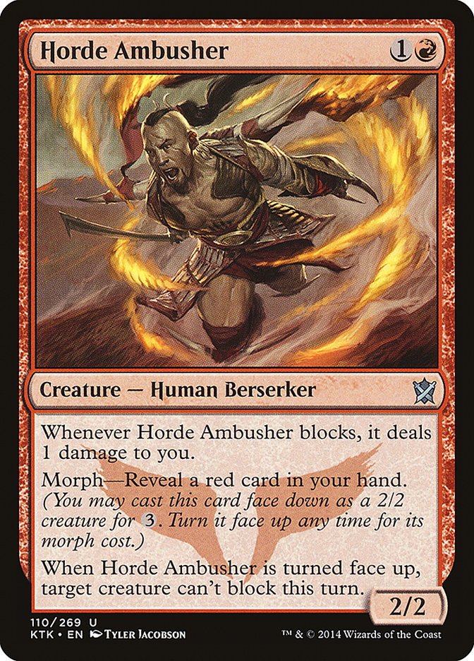 Horde Ambusher [Khans of Tarkir] MTG Single Magic: The Gathering    | Red Claw Gaming