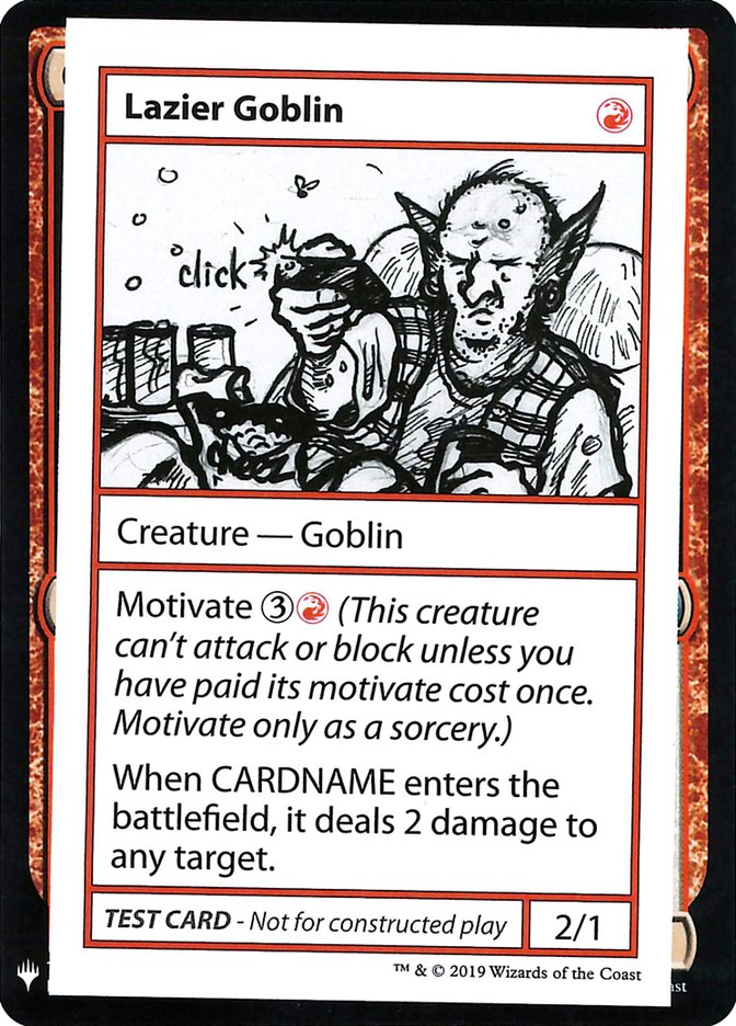 Lazier Goblin [Mystery Booster Playtest Cards] MTG Single Magic: The Gathering    | Red Claw Gaming