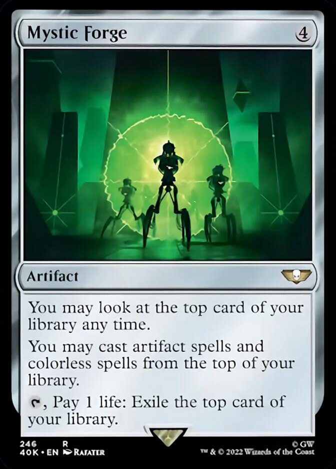 Mystic Forge (Surge Foil) [Warhammer 40,000] MTG Single Magic: The Gathering    | Red Claw Gaming