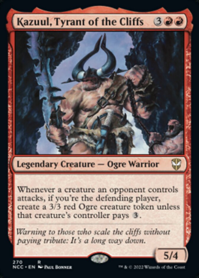 Kazuul, Tyrant of the Cliffs [Streets of New Capenna Commander] MTG Single Magic: The Gathering    | Red Claw Gaming