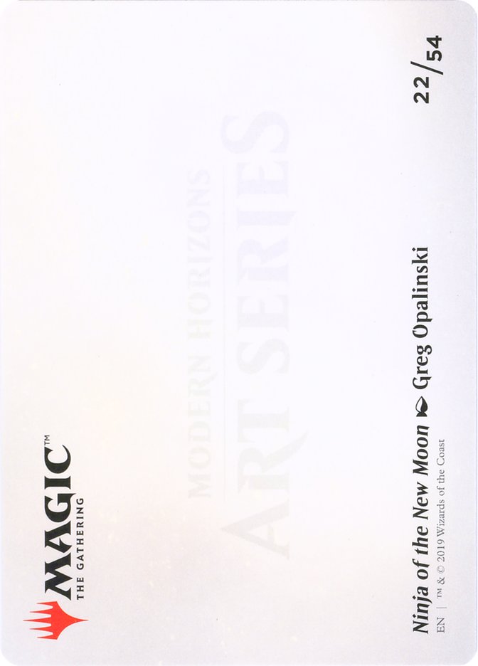 Ninja of the New Moon // Ninja of the New Moon [Modern Horizons Art Series] MTG Single Magic: The Gathering    | Red Claw Gaming