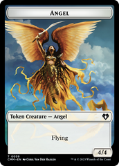Copy (54) // Angel Double-Sided Token [Commander Masters Tokens] MTG Single Magic: The Gathering    | Red Claw Gaming